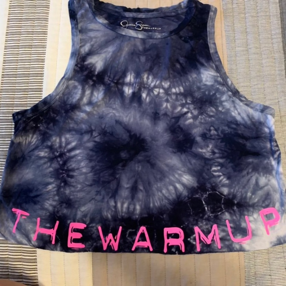Jessica Simpson THE WARMUP Cropped  Gym Crop top